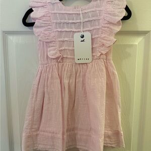 Morley Pink Ruffled Tiered Dress